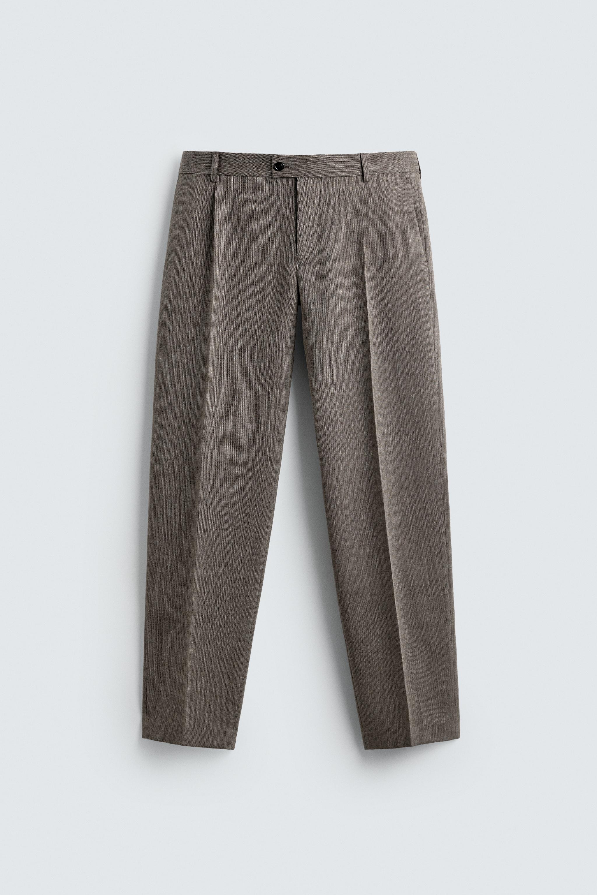 100% WOOL SUIT PANTS